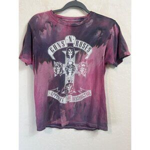 Guns & And Roses Vintage Tee Sz Women Small Purple Tie Die Band Tee Graphic Tee